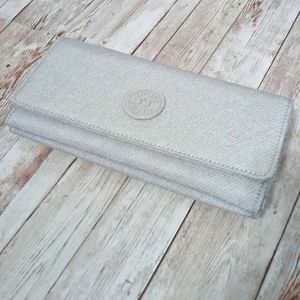 NEW Kipling Shimmery Grey Wallet